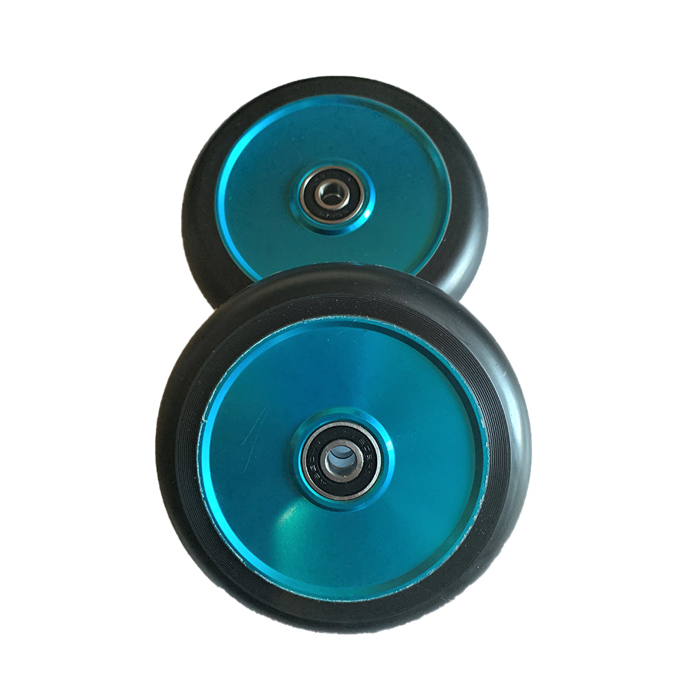 HogPro wheels - 120mm - Black on blue hollow core