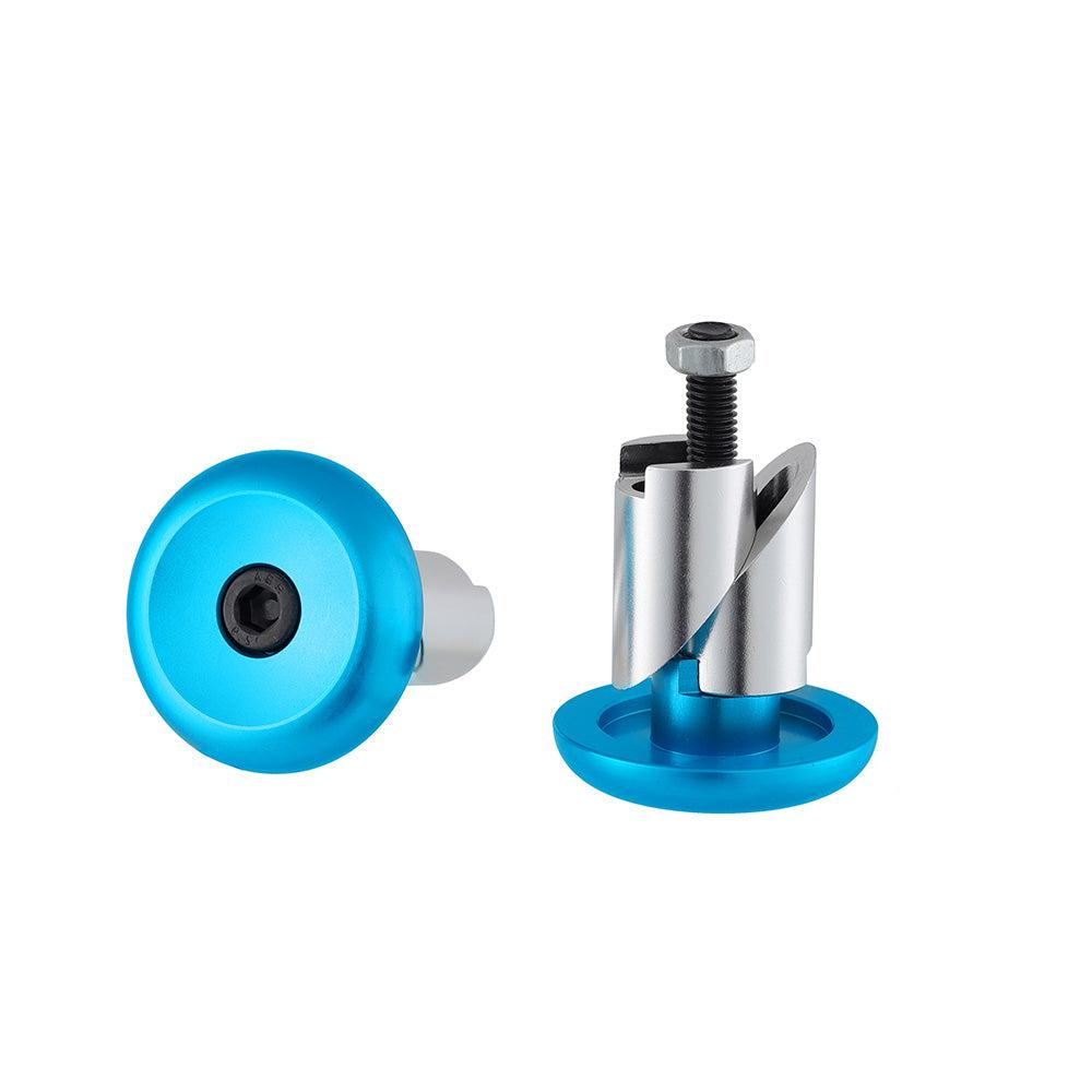 HogPro aluminium bar ends (Light blue)