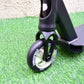 HogPro P2 stunt scooter, T-bar,  Black deck with 100mm silver core wheels (Black/White Grips)