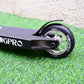 HogPro P2 stunt scooter, T-bar,  Black deck with 100mm silver core wheels (Black/White Grips)