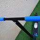 HogPro P1Ten stunt scooter, T-bar, Blue deck with 110mm silver core wheels (Blue Grips)