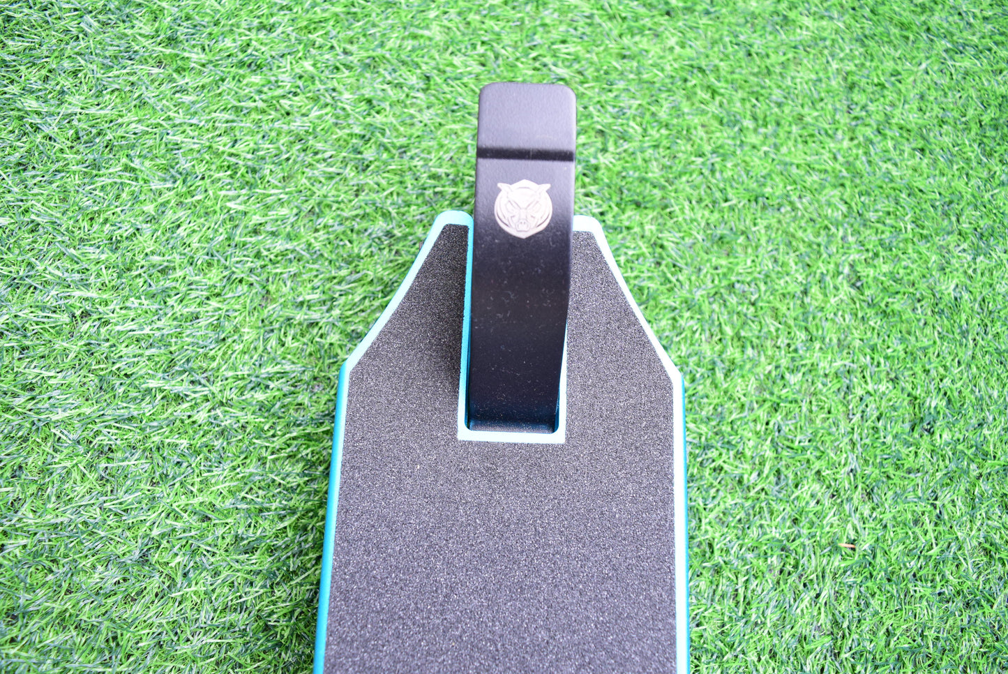 HogPro P1Ten stunt scooter, T-bar, Blue deck with 110mm silver core wheels (Blue Grips)