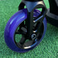 HogPro SP3 stunt scooter, T-bar, Black forged deck with 110mm black core wheels (Blue/Purple Grips)