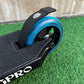 HogPro SP3 stunt scooter, Y-bar, Black forged deck with 110mm black core wheels (Black/Blue Grips)