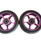 HogPro 100mm used wheels - Purple