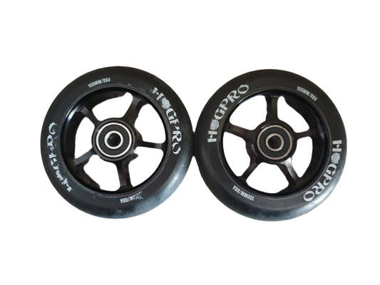 HogPro 100mm used wheels - Black