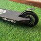 HogPro SP3 stunt scooter, Y-bar, Black forged deck with 110mm 20 spoke wheels (Black/White Grips)