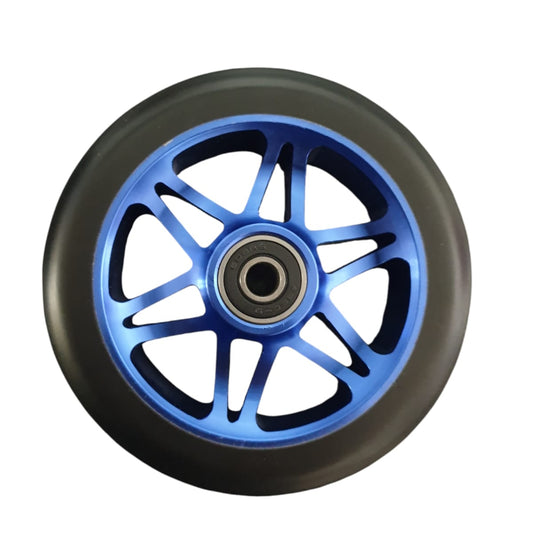 HogPro wheels - 110mm - Black on blue (6 twin spoke)